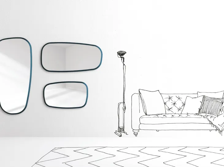 Specchio modello Specchio con cornice in legno laccato di Minotti Italia