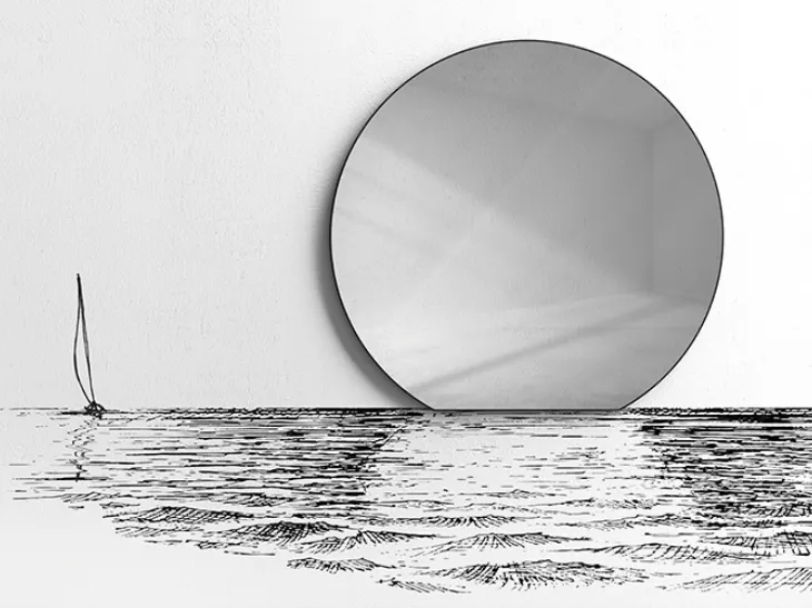 Specchio Sunset di Minotti Italia