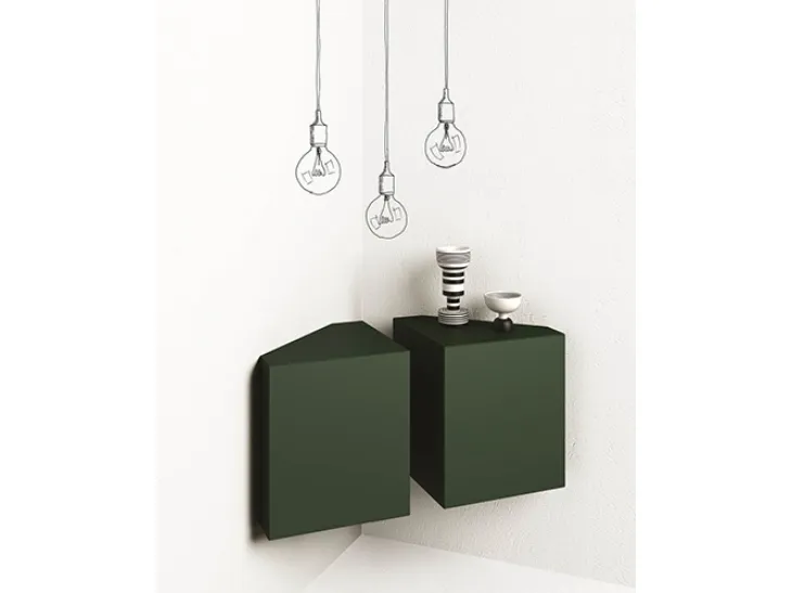 Mobile sospeso Ang laccato Verde di Minotti Italia