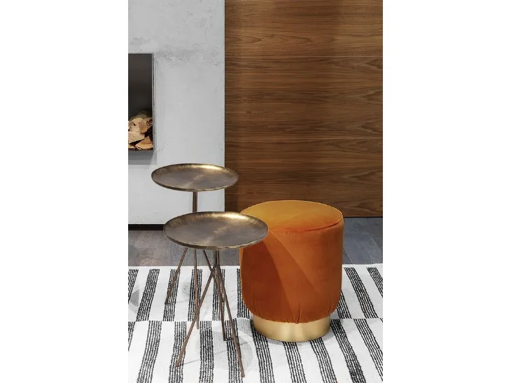 Tavolino in ottone Him&Her di Vibieffe