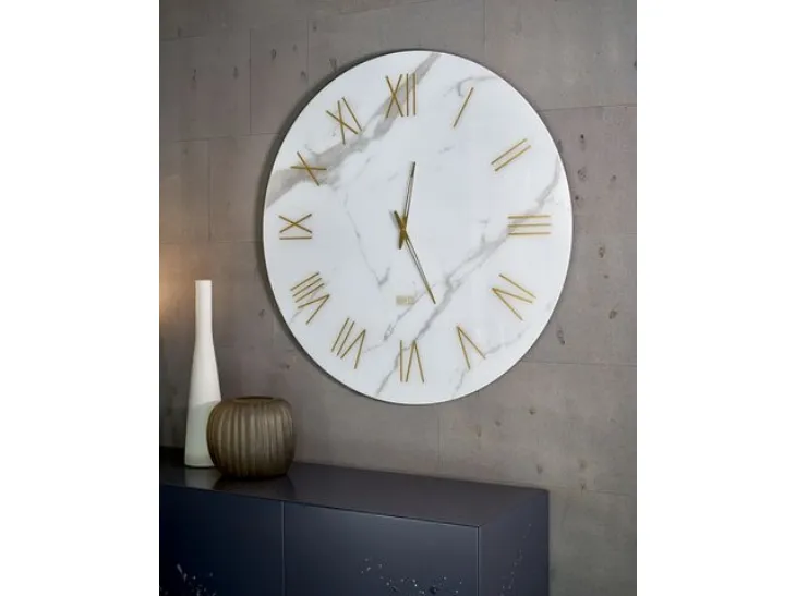 Orologio da muro Portofino in cristallo serigrafato di Riflessi