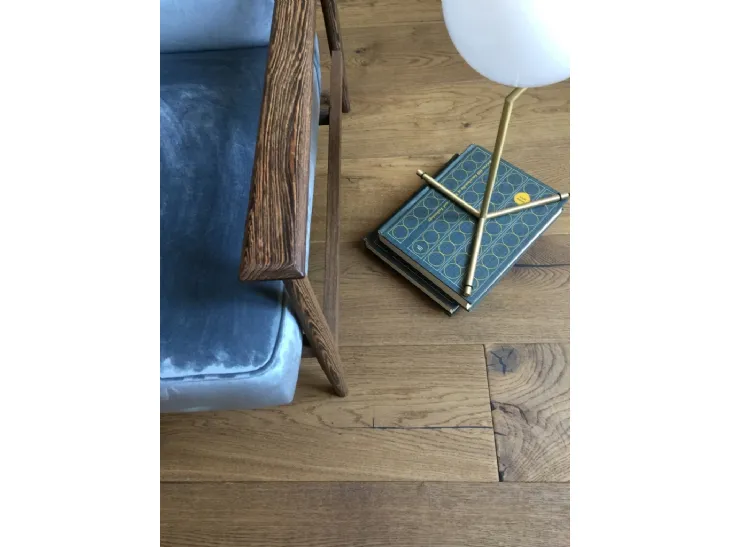 Parquet in rovere piallato a mano e sabbiato Casale 220 di Milano Parquet