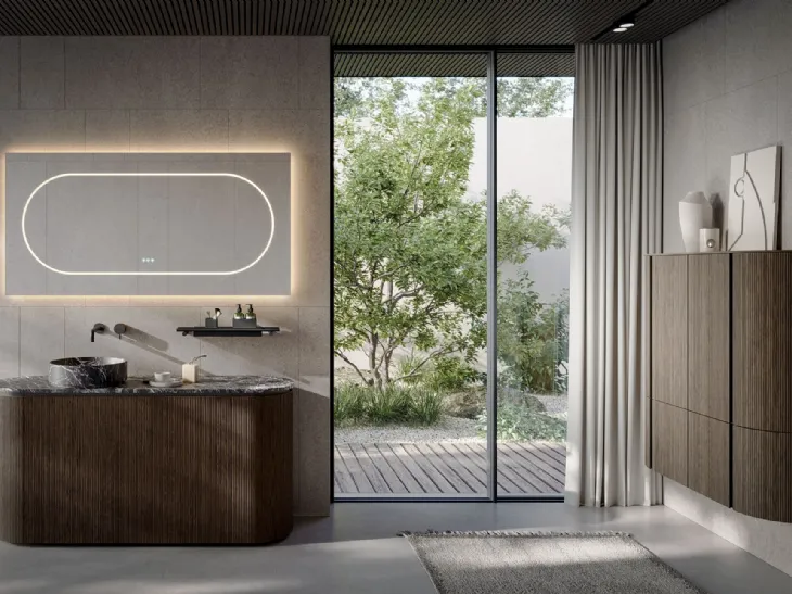 Mobile da Bagno a terra Elle 02 in rovere di Novello