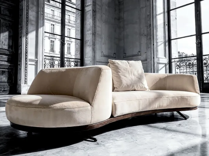 Divano Bordone Upwood con terminale girevole di Alivar