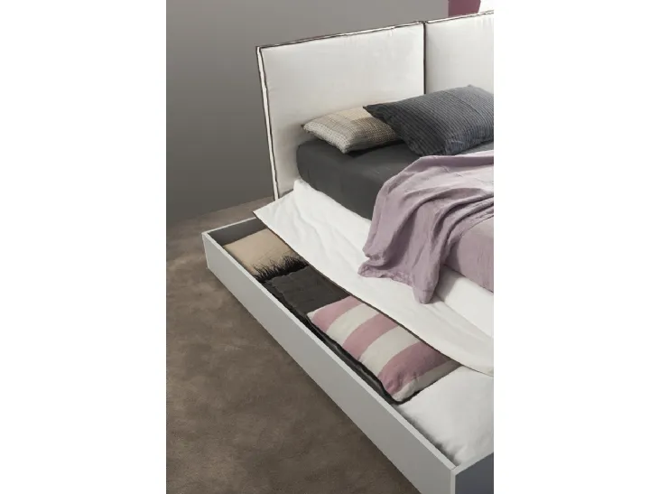 Letto con contenitore Space di Flexteam
