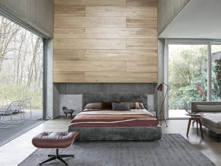 Letto Ray in tessuto di Flexteam