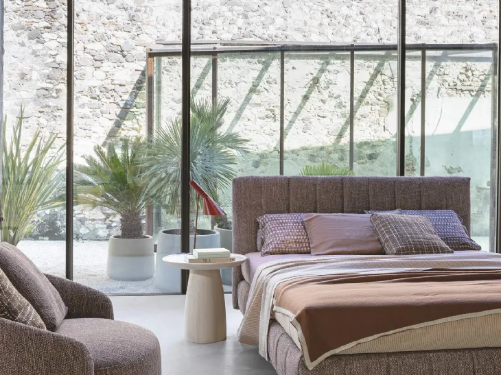 Letto matrimoniale System Quilted di Flexteam