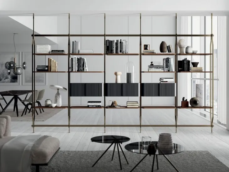 Libreria Charlotte a soffitto 3 di Bontempi
