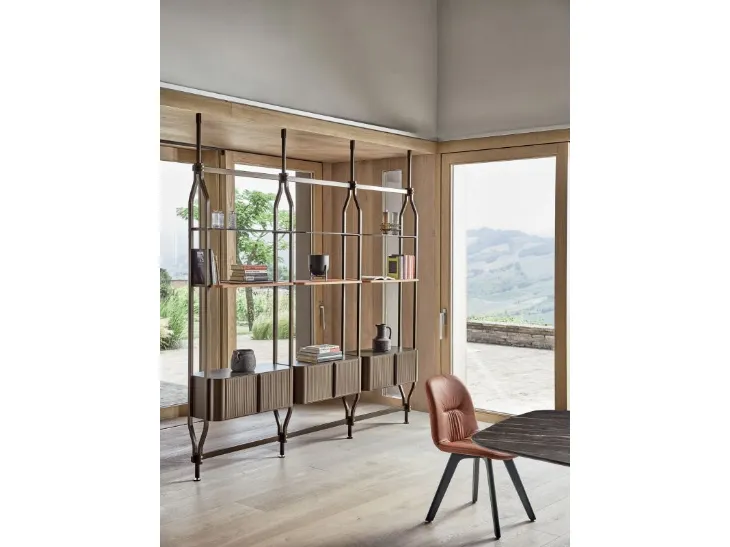 Libreria Charlotte a soffitto 2 di Bontempi