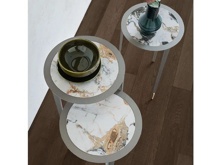 Consolle moderna su più livelli Brio Keramic di Cattelan Italia