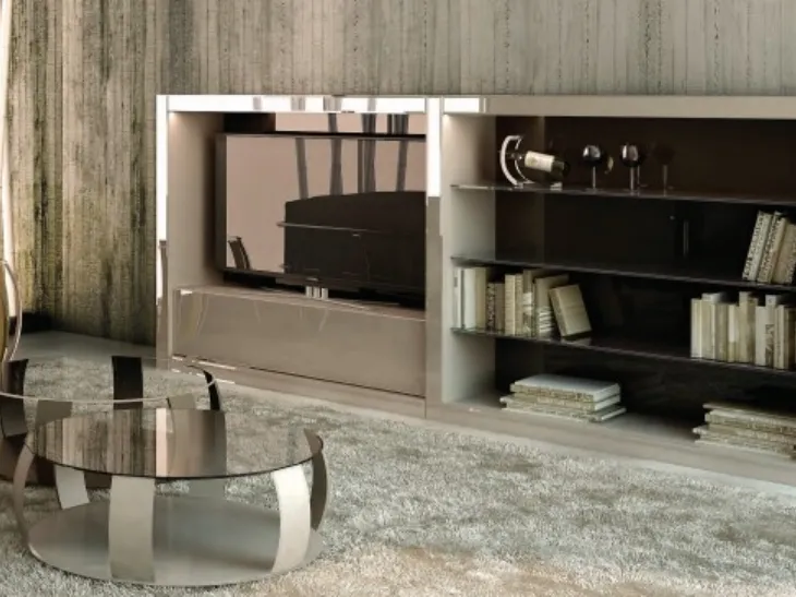 Mobile Porta Tv moderno in laccato lucido Avantgarde Luce di Reflex