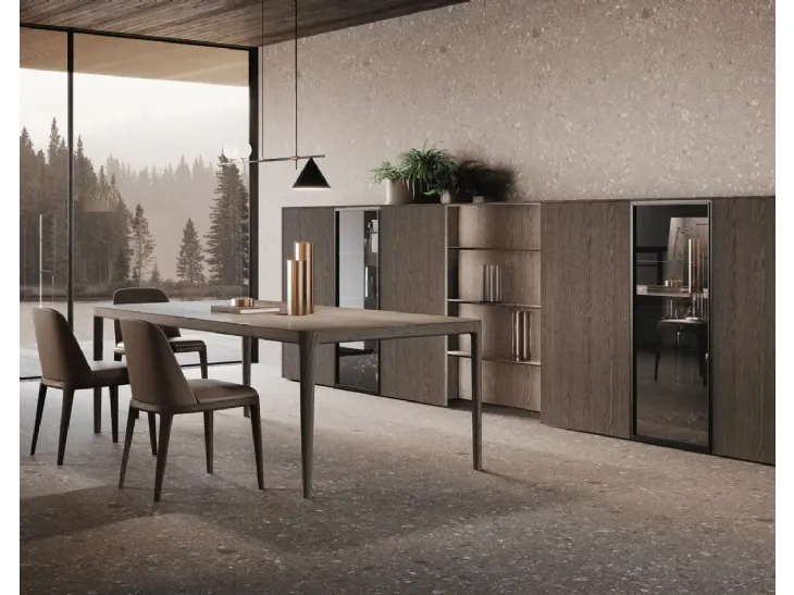 Parete Attrezzata Bluna Legno di Binova