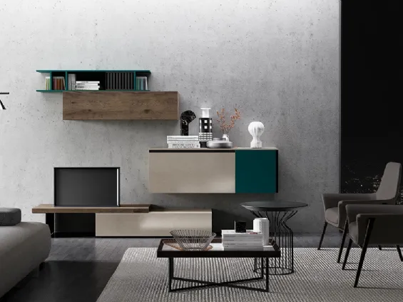 Slim Up Comp 04 in Laccato Metallico
