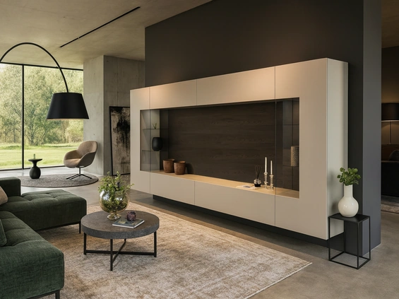 Soggiorno con schienale Carbone