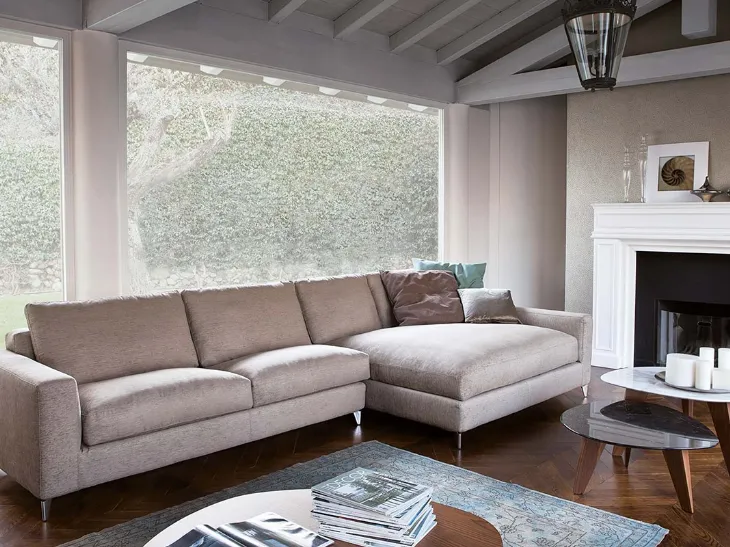 Divano con penisola Zone Comfort di Vibieffe