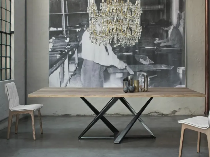 Sedia Alfa in legno massello e laccato di Bontempi