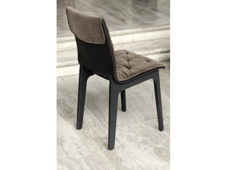 Sedia Alfa in legno massello e laccato di Bontempi