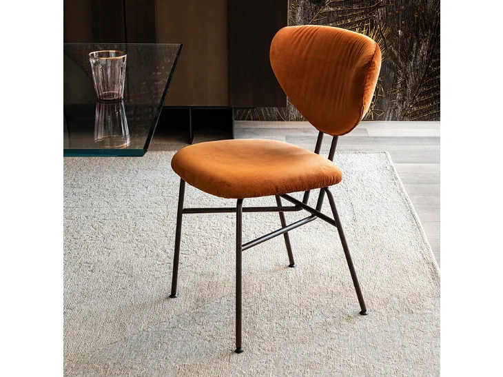 Sedia Chloe in velluto di Cattelan Italia