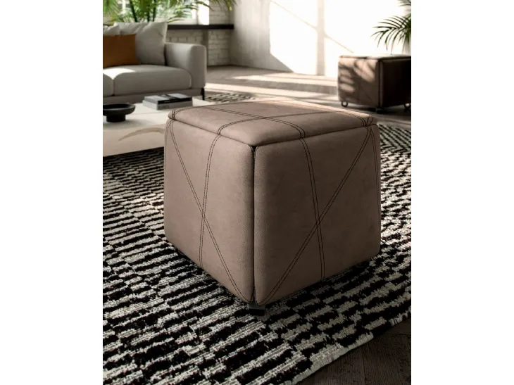 Sedia Pouf Cubix contenente al suo interno 5 sedute di Ozzio