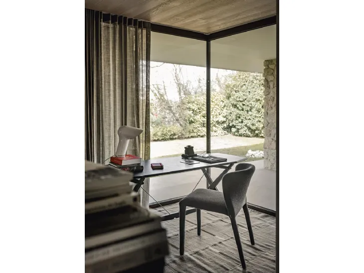 Sedia Karol in tessuto di Alf Da Frè