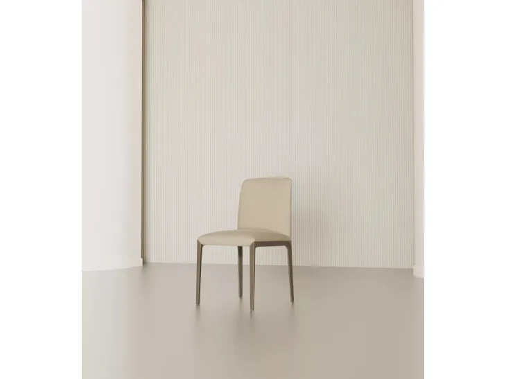 Sedia Opera in pelle di Bontempi