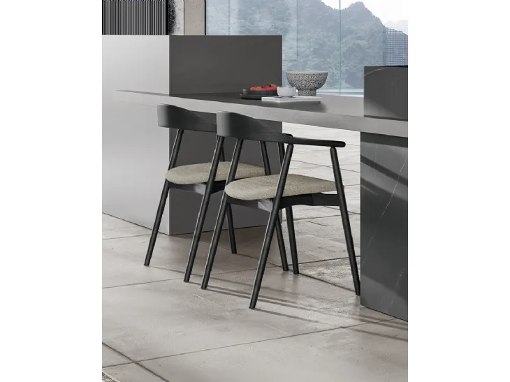 Sedia Wolly in rovere di Dall'Agnese