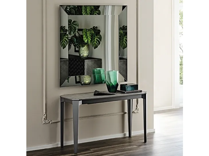 Consolle allungabile con piano in laminato e base in acciaio Nemo di Cattelan Italia