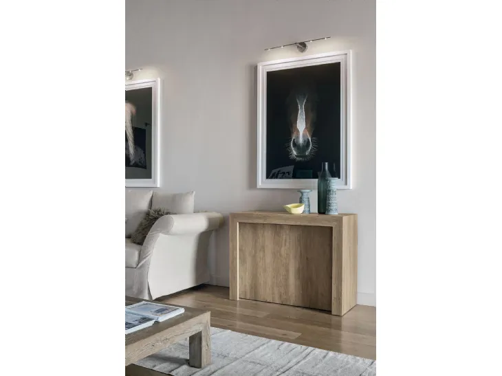 Tavolo Consolle allungabile in laminato effetto legno Pandora di Target Point