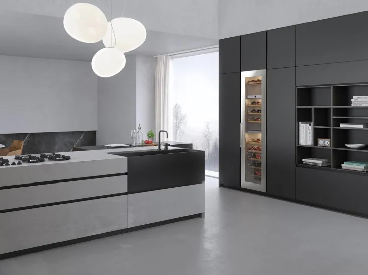 Cucina Artigianale Atelier in laccato opaco e laminato ecomalta