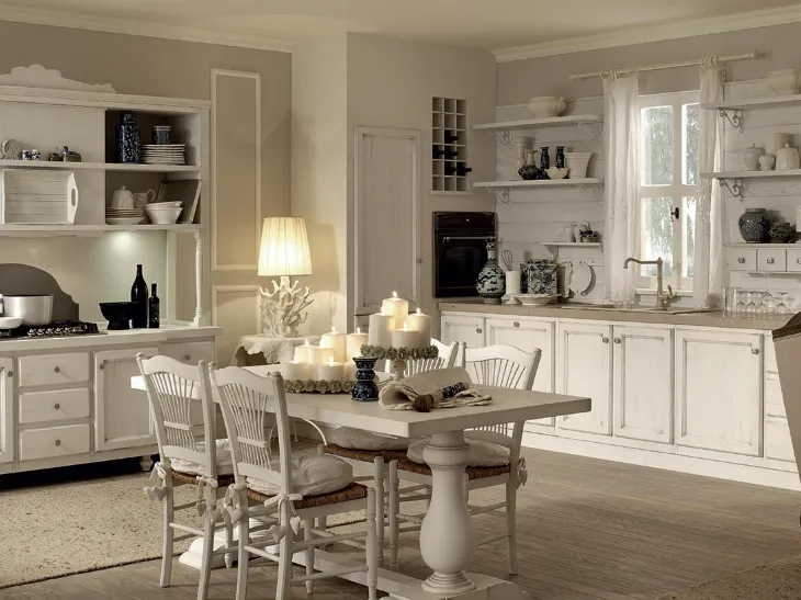 Cucina Classica angolare Solaia Bianca di Zappalorto