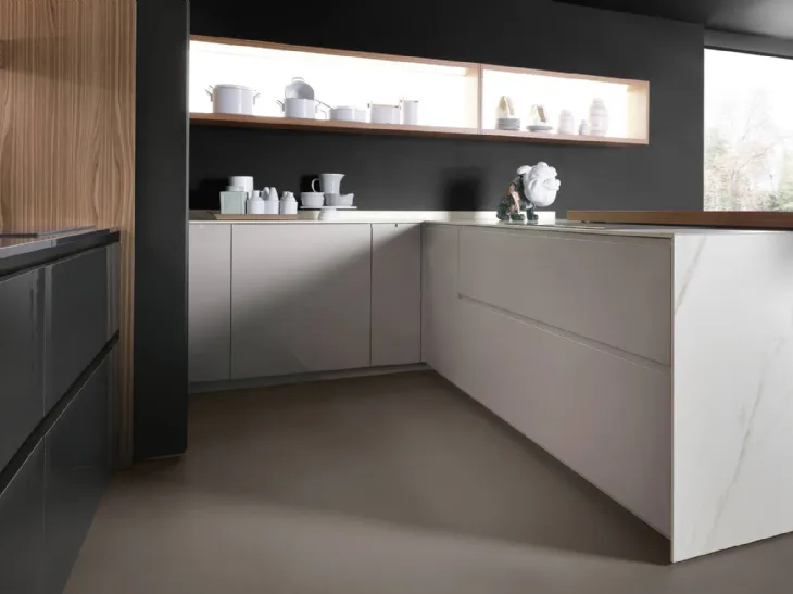 Cucina Design con penisola Giza + Arena Line + Arka di Maistri