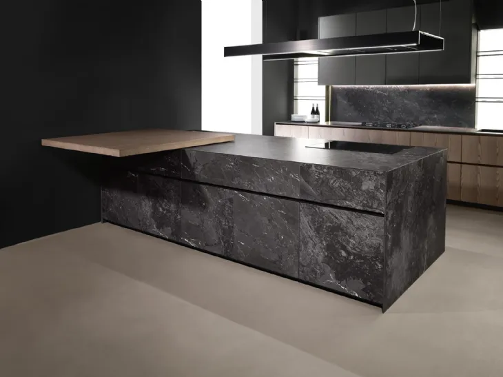 Cucina Design con penisola Giza + Arena Line di Maistri