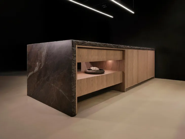Cucina Design con penisola K table + Arena + Rim di Maistri
