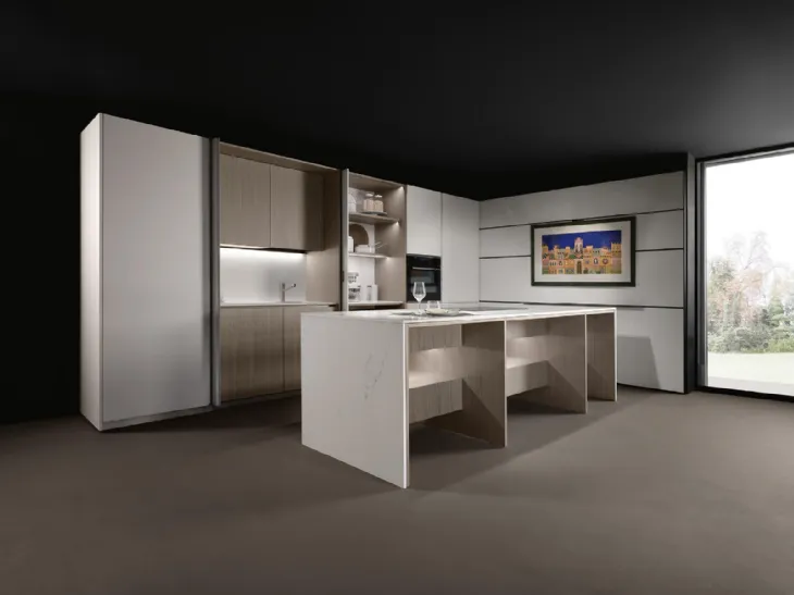 Cucina Design con isola K table + Viva di Maistri