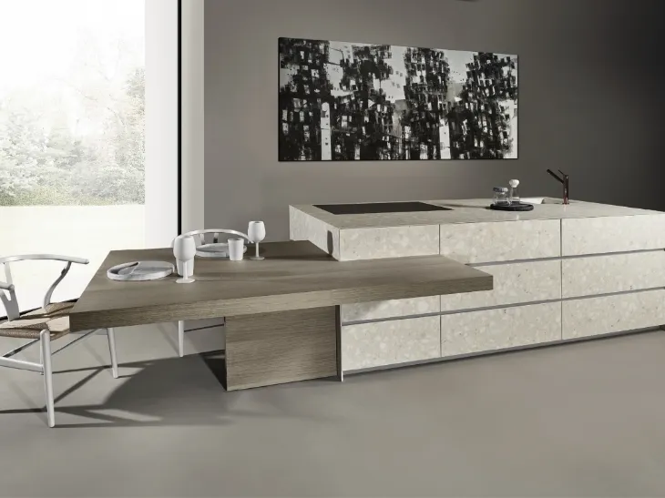 Cucina Design con isola Giza di Maistri