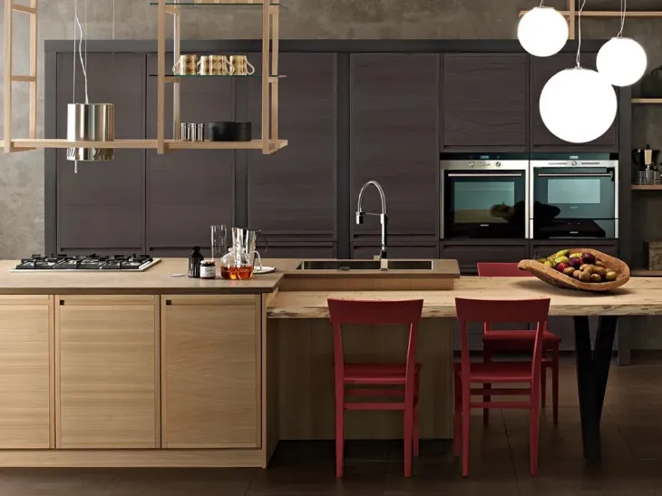 Cucina Moderna con isola Designa Moka di Zappalorto