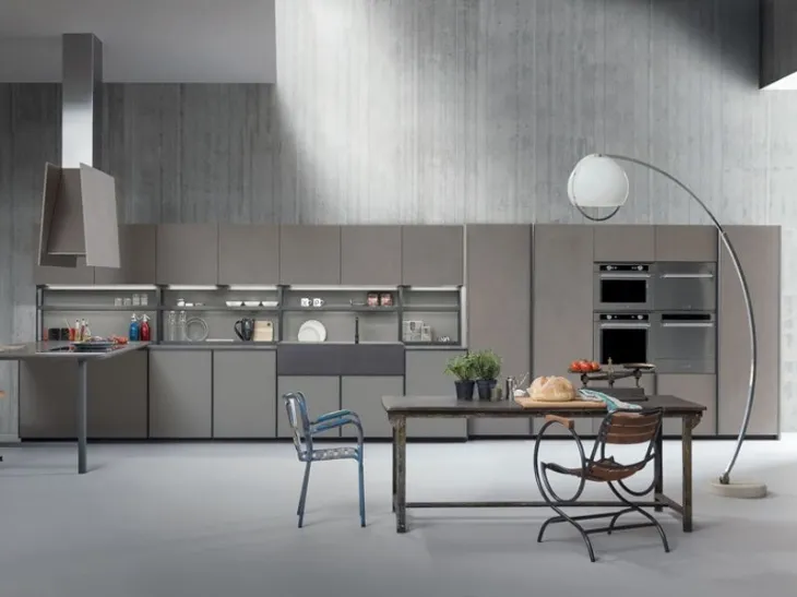 Cucina design XP di Zampieri Cucine in laccato opaco