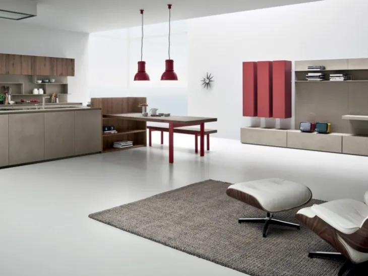 Cucina design Line-K di Zampieri Cucine in ecomalta