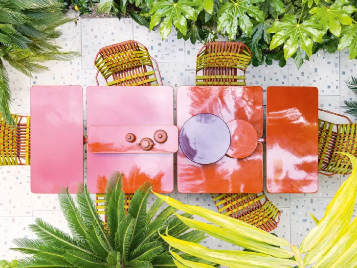 Tavolo da giardino allungabile Altopiano di Paola Lenti