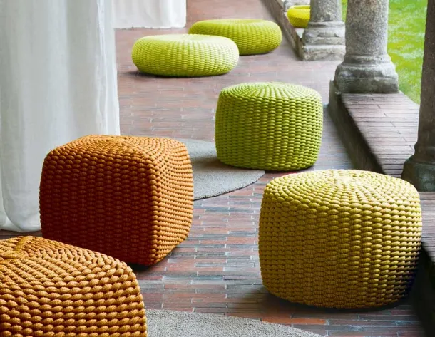 Pouf da giardino Tide di Paola Lenti