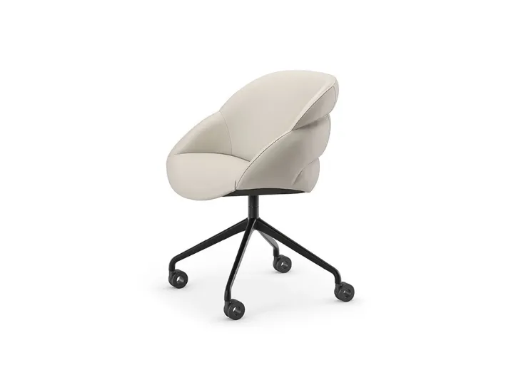 Sedia operativa girevole Camilla Wheels di Cattelan Italia